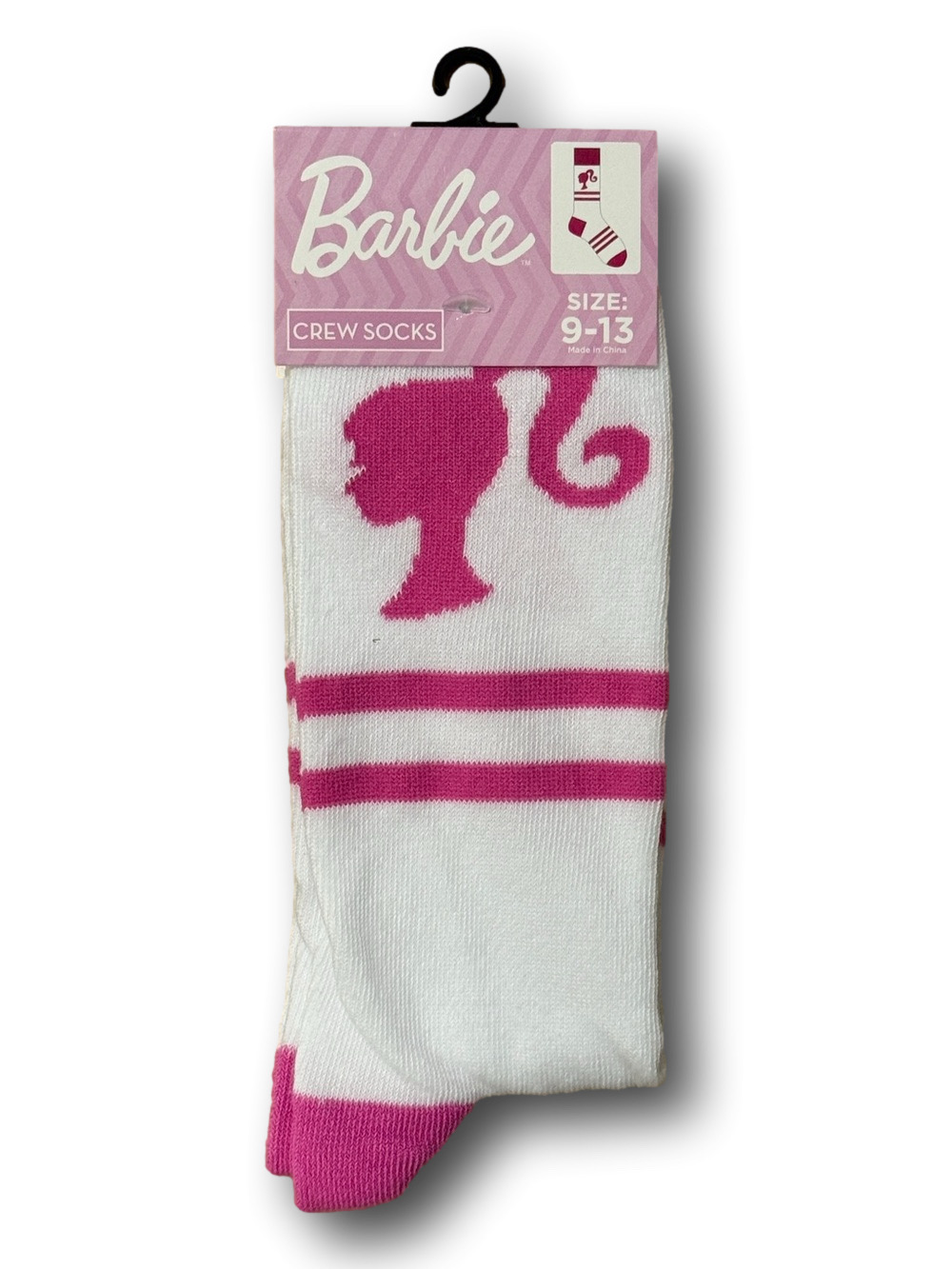 3/$20 Barbie Retro Design Funny Novelty Crew Socks - NWT